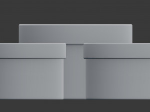 round box set 3d 3Dモデル