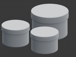 round box set 3d 3Dモデル
