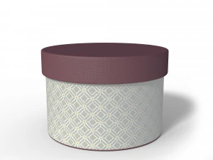 caixa redonda Modelo 3D