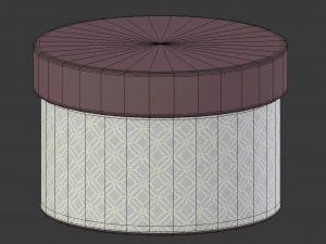 caixa redonda Modelo 3D