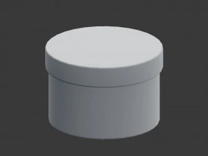 caixa redonda Modelo 3D