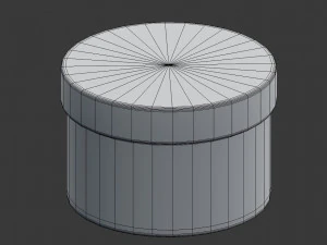caixa redonda Modelo 3D