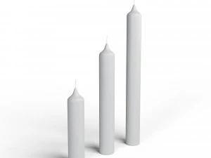 Set di bastoncini di candela 3D Modello 3D