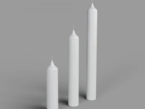 Set di bastoncini di candela 3D Modello 3D