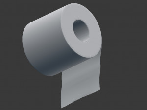 toilet paper 3D Model