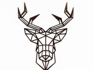 3d wall art - deer head wall decoration model 3Dモデル