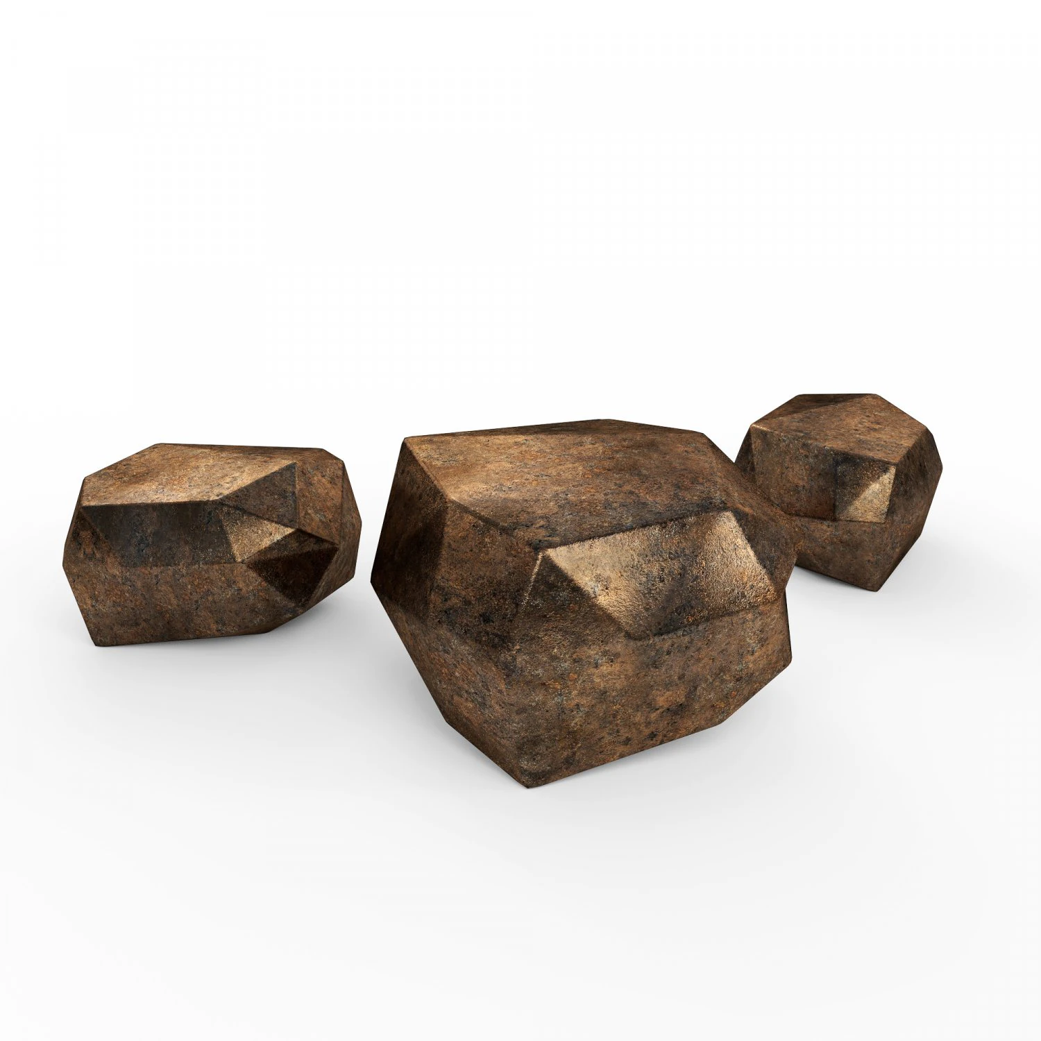 geometric seat set 3d 3D Model .c4d .max .obj .3ds .fbx .stl .blend 