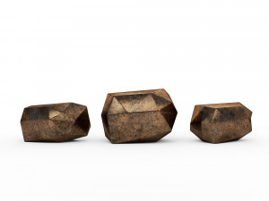 geometric seat set 3d 3D Model
