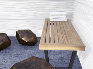 geometric seat set 3d 3D Model