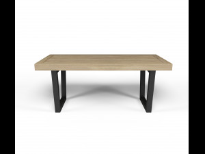 modern wooden bench 3D Model