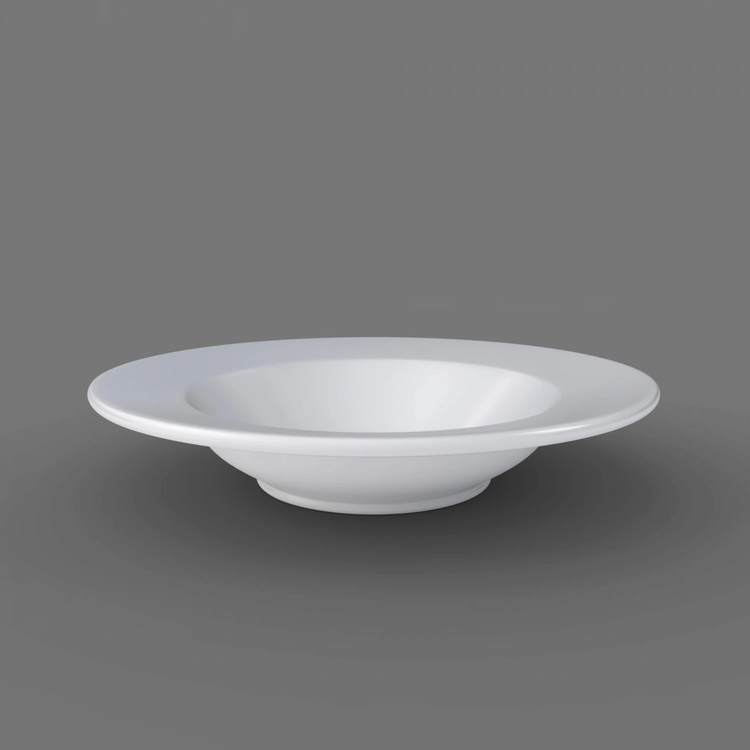 single plate - soup bowl 3D Model .c4d .max .obj .3ds .fbx .stl .blend