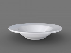 single plate - soup bowl 3D Model