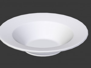 single plate - soup bowl 3D-Modell