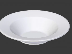 single plate - soup bowl 3D Model