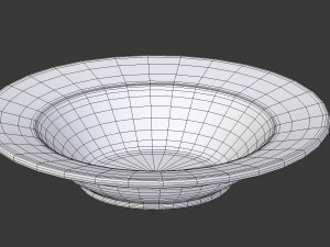 single plate - soup bowl 3D-Modell