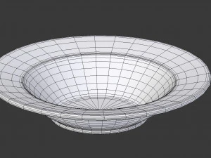 single plate - soup bowl 3D Model