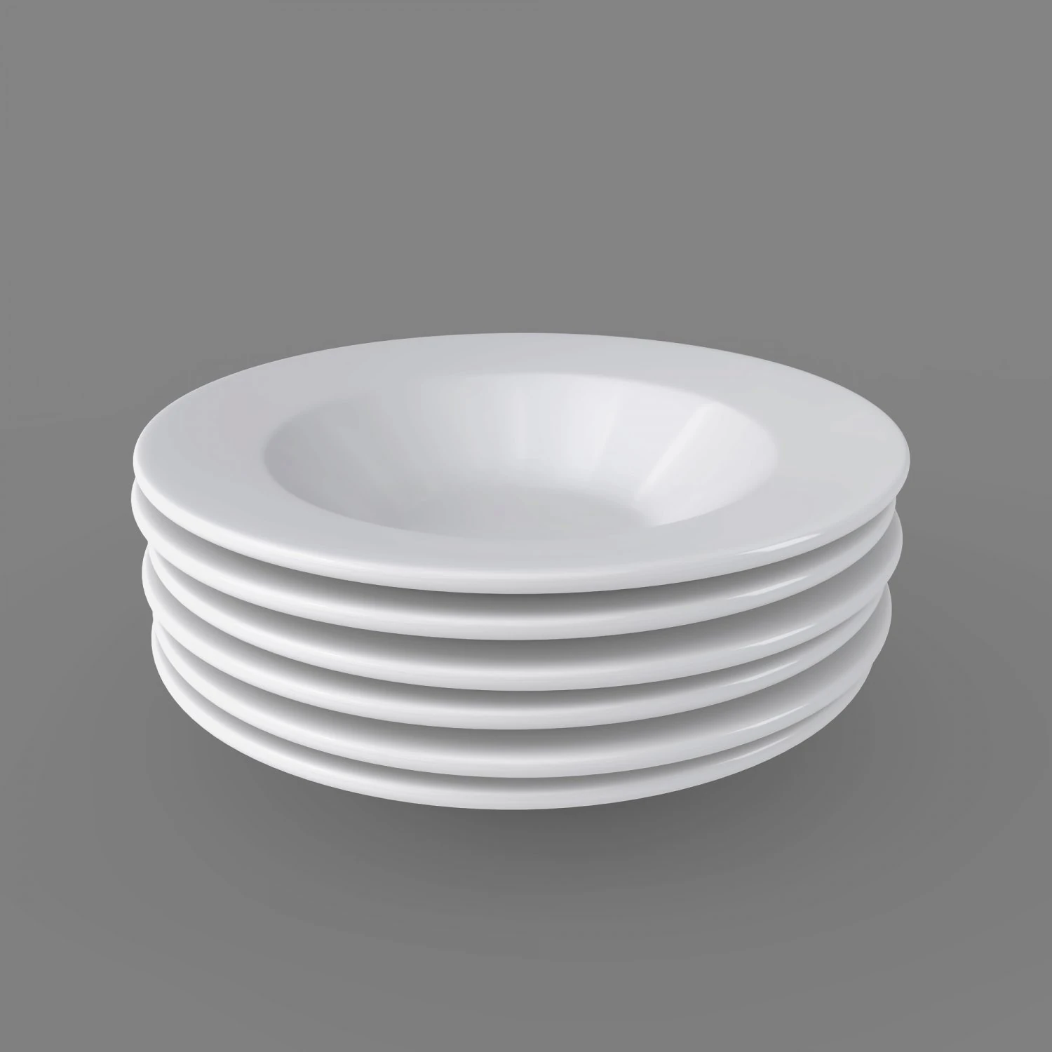 pacote de 6 pratos - tigelas de sopa 3d Modelo 3D .c4d .max .obj .3ds .fbx .stl .blend 