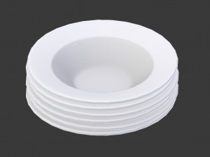 plates pack of 6 - soup bowls 3d Model 3D