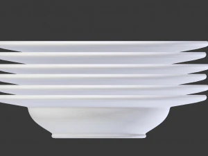 pacote de 6 pratos - tigelas de sopa 3d Modelo 3D