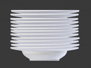 plates pack of 12 - soup bowls 3d 3D Model