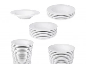 Paquete de platos hondos en 3D: modelo de tazones de sopa en diferentes disposiciones Modelo 3D