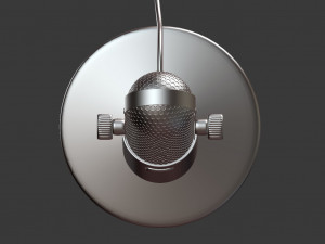 3d vintage microphone model 3D 모델