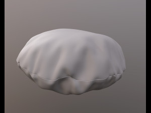 3d round bean bag 3D मॉडल