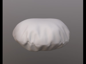 3d round bean bag 3D मॉडल