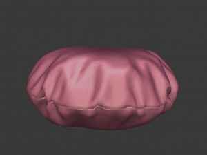 3d round bean bag 3D मॉडल