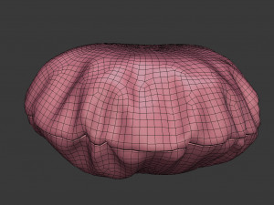 3d round bean bag 3D मॉडल