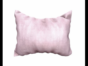 velvet rectangular pillow 3d 3D Model
