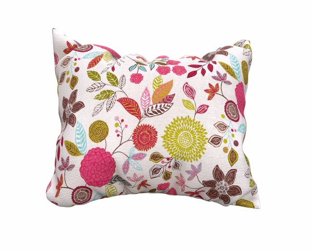 3d floral pillow model Modelo 3D .c4d .max .obj .3ds .fbx .stl .blend 