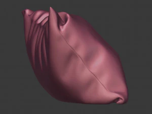 3d floral pillow model 3D Model