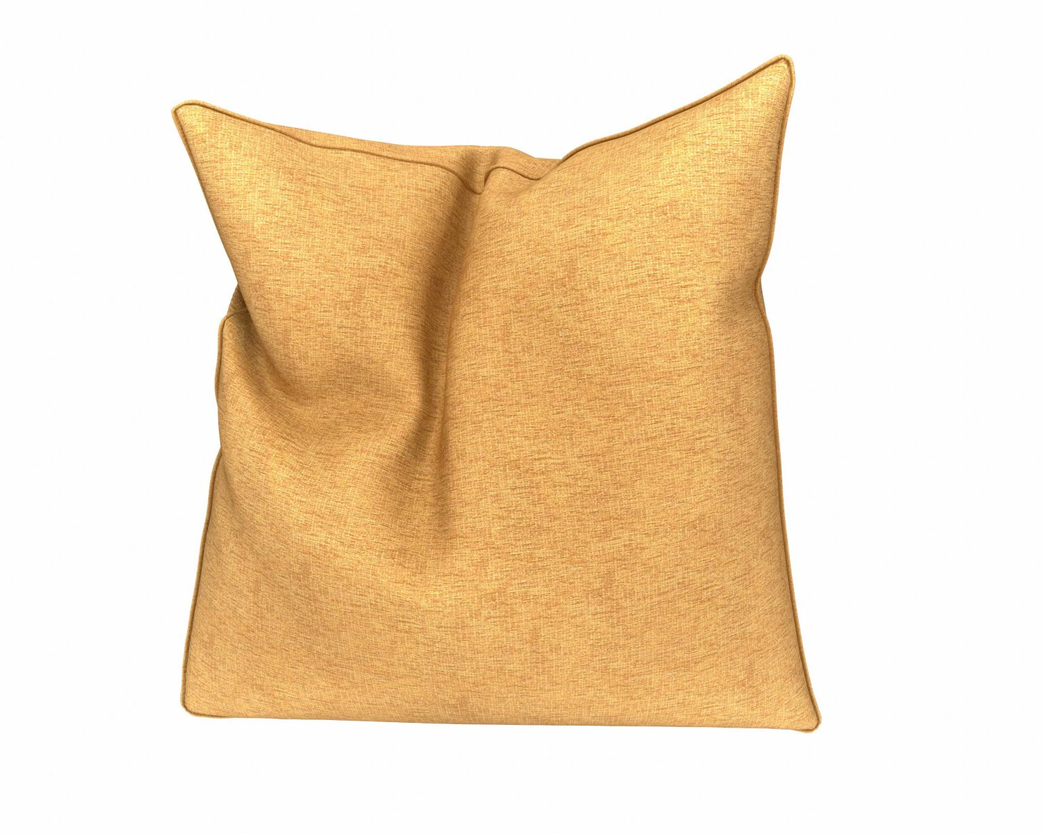 3d orange plain pillow 3D Model .c4d .max .obj .3ds .fbx .stl .blend 
