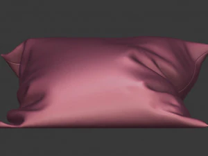 dark grey pillow model 3D Model