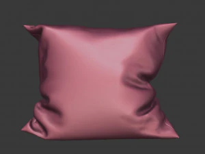 dark grey pillow model 3D Model