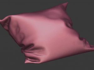 dark grey pillow model 3D Model