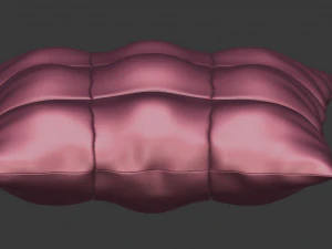 3d square pillow model 3D Model
