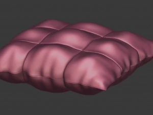 3d square pillow model 3D Model