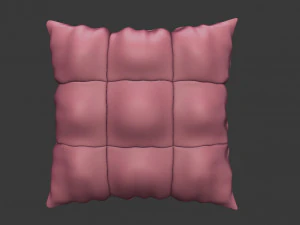 3d square pillow model 3D Model