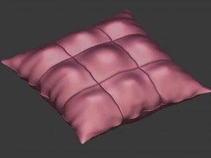 3d square pillow model 3D Model