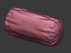 plain roll pillow Modelo 3D