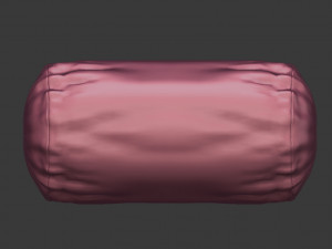 plain roll pillow Modelo 3D
