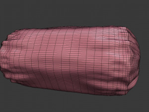 plain roll pillow Modelo 3D