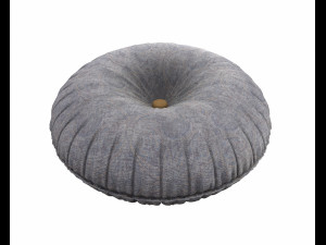 buttoned round pillow model 3D Model