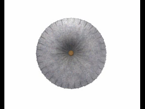 modelo de almofada redonda abotoada Modelo 3D