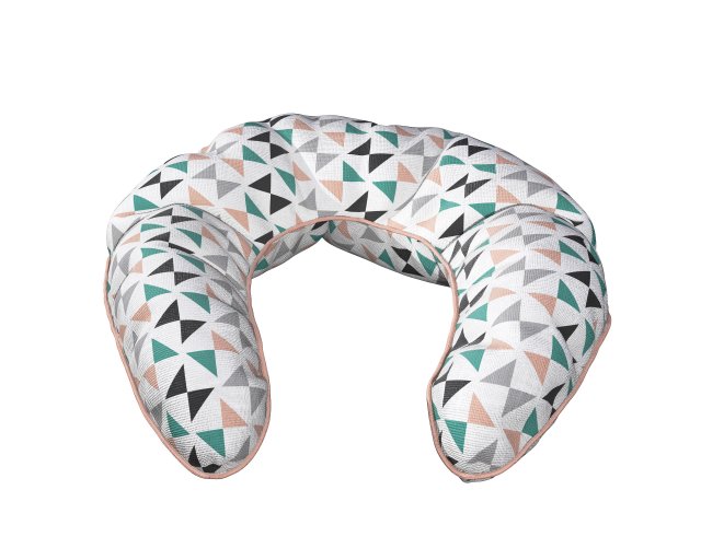 neck pillow - triangles pattern 3D मॉडल .c4d .max .obj .3ds .fbx .stl .blend 