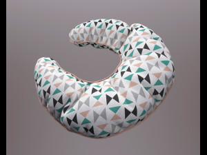 neck pillow - triangles pattern 3D मॉडल