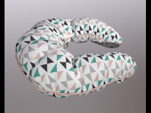 neck pillow - triangles pattern 3D मॉडल