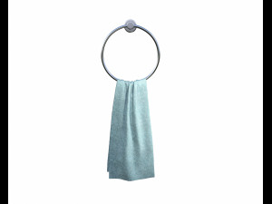 round towel holder with towel 3d Modelo 3D